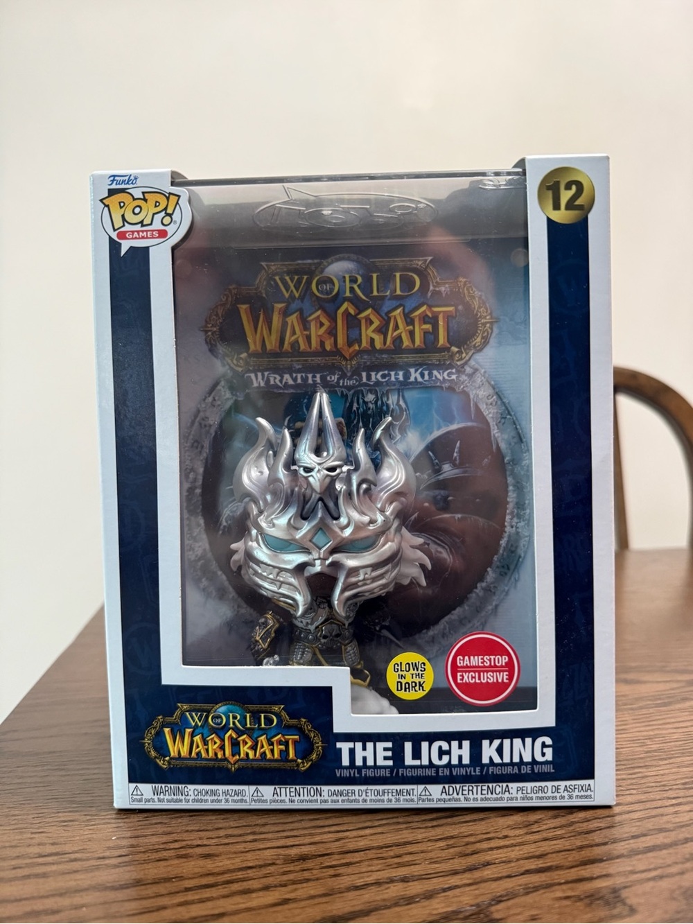 Funko World of Warcraft The Lich King Pop! Vinyl - Silver with Blue Accents